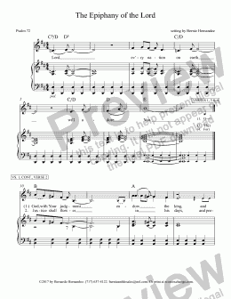 page one of Responsorial Psalm - Epiphany (Option - Verbatim)