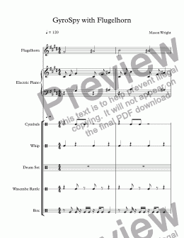 page one of GyroSpy with Flugelhorn