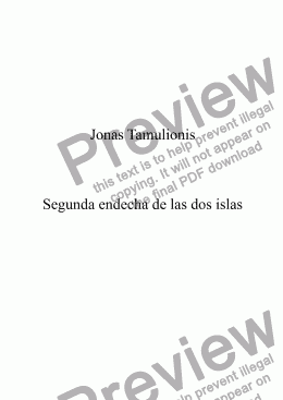 page one of Segunda endecha de las dos islas