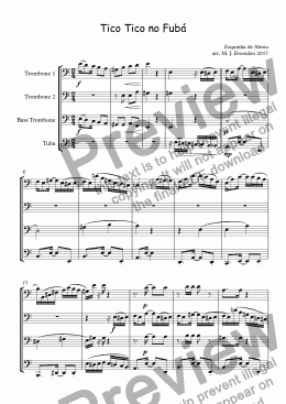 page one of Tico Tico no Fubá