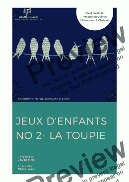 page one of Jeux d'enfants No.2- La Toupie