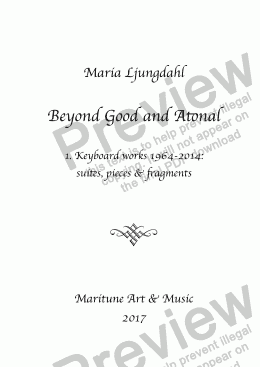 page one of Beyond Good and Atonal (piano album)