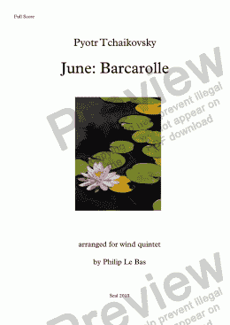 page one of June: Barcarolle