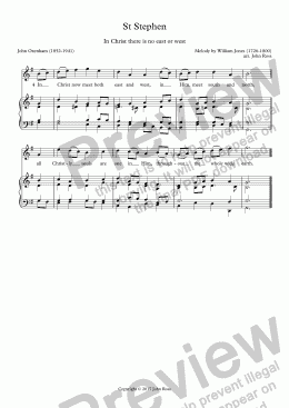 page one of St Stephen (In Christ there is no east or west) - descant & reharmonization