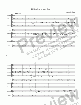 page one of Ein' feste Burg ist unser Gott (10-piece)