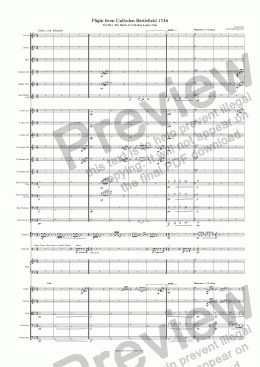 page one of Flight from Culloden Battlefield 1746 (3rd Mov. The Battle of Culloden Legacy  Suite)