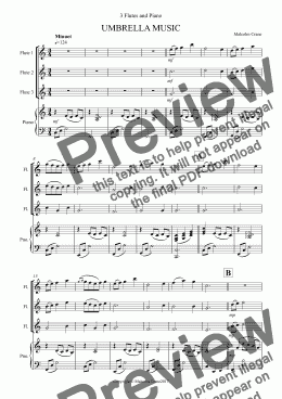 page one of UMBRELLA MUSIC