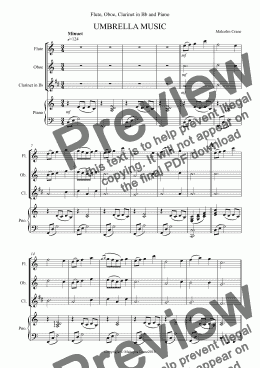 page one of UMBRELLA MUSIC