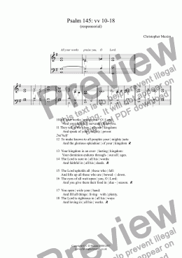 page one of Psalm 145 vv 10-18 (Responsorial)