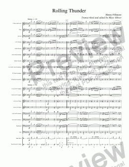 page one of Fillmore - Rolling Thunder (Concert Band)