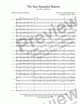 page one of Smith - Star Spangled Banner (arr. Oliver, Concert Bandr)