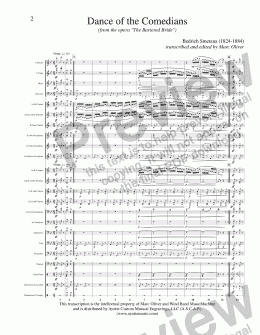 page one of Smetana - Dance of the Comedians from The Bartered Bride