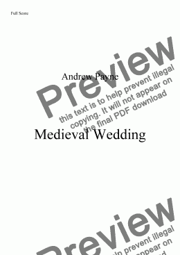 page one of Medieval Wedding