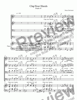 page one of Psalm  47 Clap Your Hands (Introit)