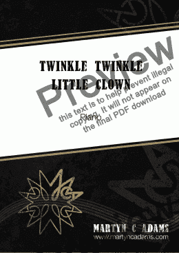 page one of Twinkle Twinkle Little Clown