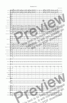 page one of Symphony No. 2