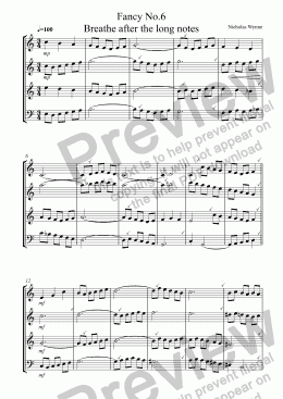 page one of Fancy No.6 Breathe after the long notes