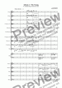 page one of SCHUMANN: Album for The Young / 41. Northern Song.