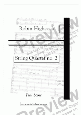 page one of String Quartet no. 2