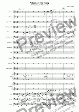 page one of SCHUMANN: Album for The Young / 3. Winter Time II (Winterzeit II).