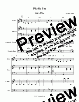 page one of Fiddle Set No 6 - Score and parts