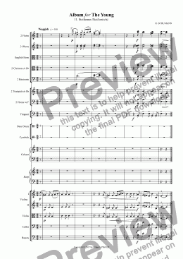 page one of SCHUMANN: Album for The Young / 11. Sicilienne (Sicilianisch).