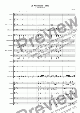 page one of GRIEG: 25 Nordische Tänze / 25. Rabenhochzeit.