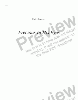 page one of Precious In His Eyes Psalm for the Feast of St. Maximilian Kolbe August 14