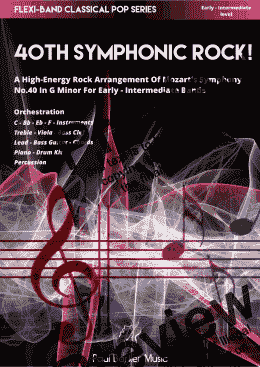 page one of Mozart's 40th Symphonic Rock (Flexi-Band)