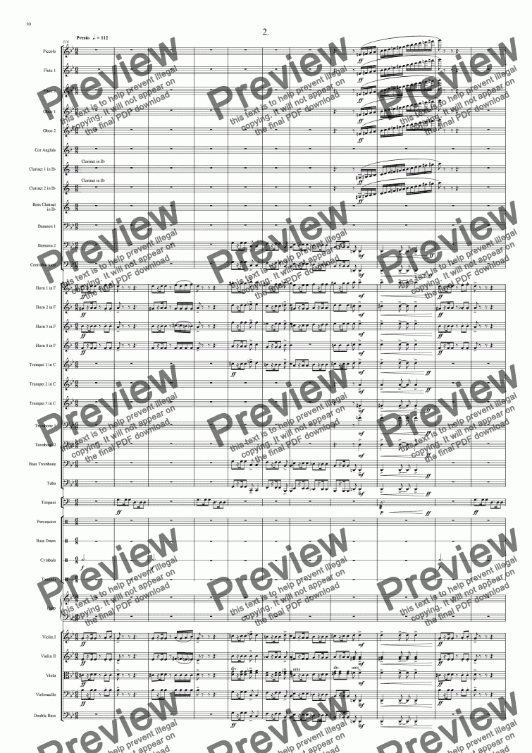 Symphony No 15 2nd movement - Download Sheet Music PDF file