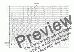 page one of Legend (Complete - Landscape Score)