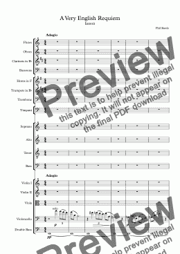 page one of A Very English Requiem - Introit