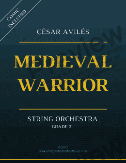 page one of Medieval Warrior - String Orchestra