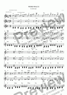 page one of WEIRD WALTZ