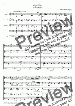 page one of Onyx, Op. 3