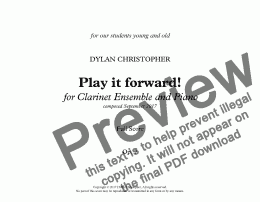 page one of Play It Forward!, Op. 7