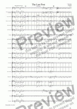 page one of The Last Post - Brass Band