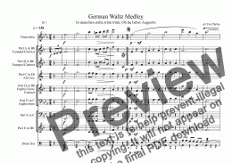 page one of German Waltz Medley