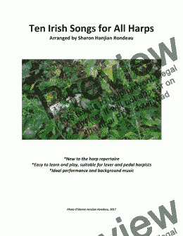 page one of Ten Irish Songs for All Harps