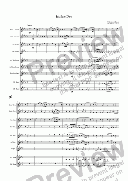 page one of Jubilate Deo