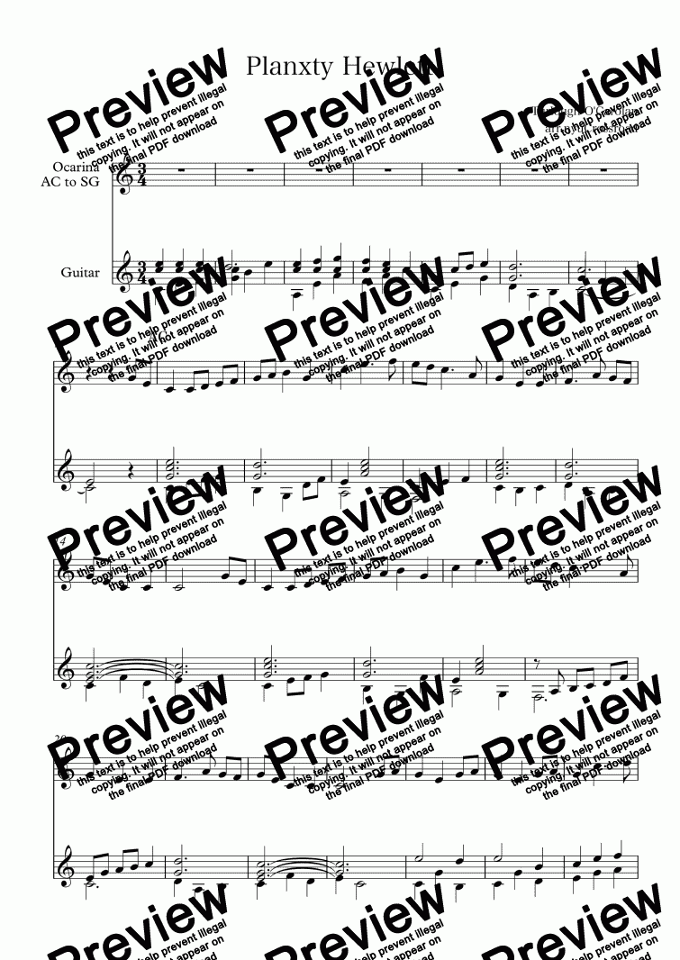 Planxty Hewlett Download Sheet Music Pdf File