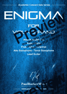 page one of Enigma (Violin & Piano) 