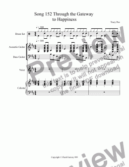 page one of Song 152 Through the Gateway  to Happiness