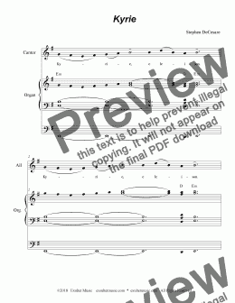 page one of Mass of the Holy Spirit - the Paraclete (Choral / Accompaniment Edition)