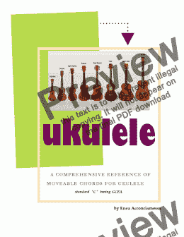 page one of Ukulele Movable Chords Book Chart