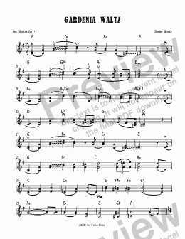 page one of Gardenia Waltz