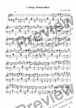 page one of Jazz Suite: 2. Sleepy Woman Blues