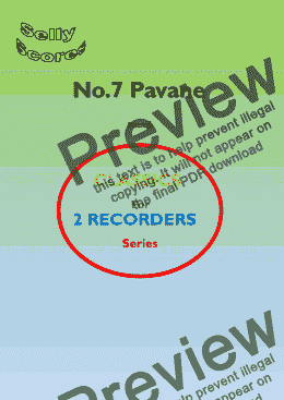 page one of CLASSICS FOR RECORDER SERIES 7. Pavane  Fauré  for Descant Recorder and Piano