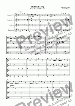 page one of Trumpet Song