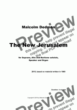 page one of The New Jerusalem